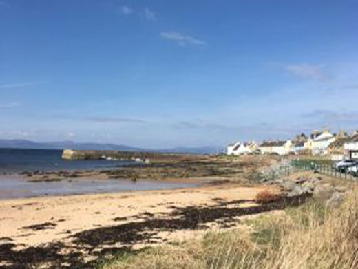 Portmahomack beach on the doorstep